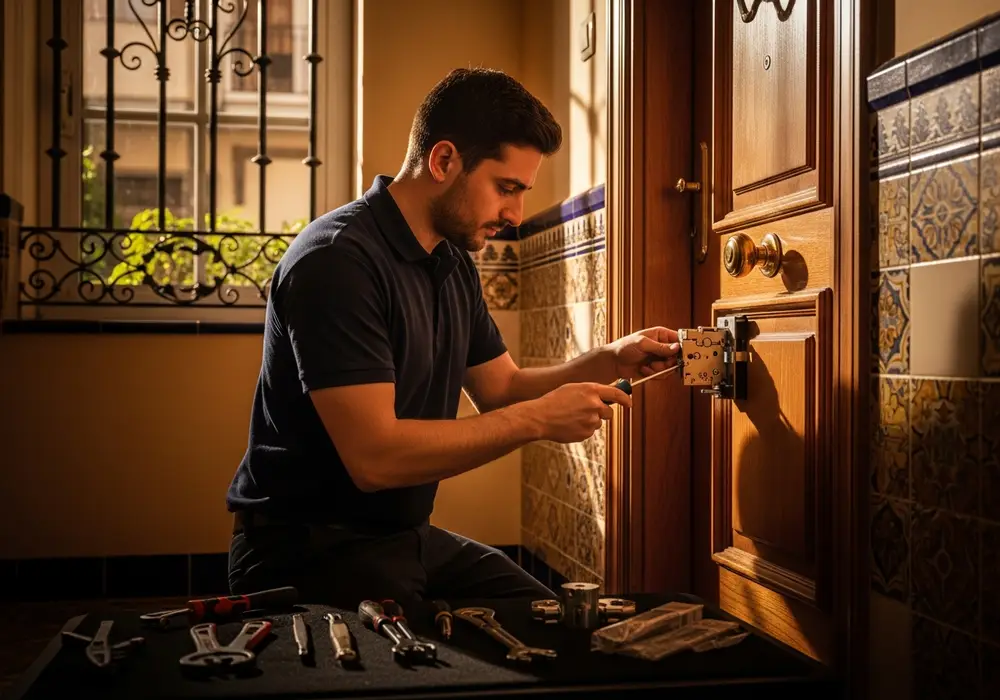 Cambio de cerradura completa en un piso de Torreblanca, Sevilla, realizado por Cerrajero KeySevilla