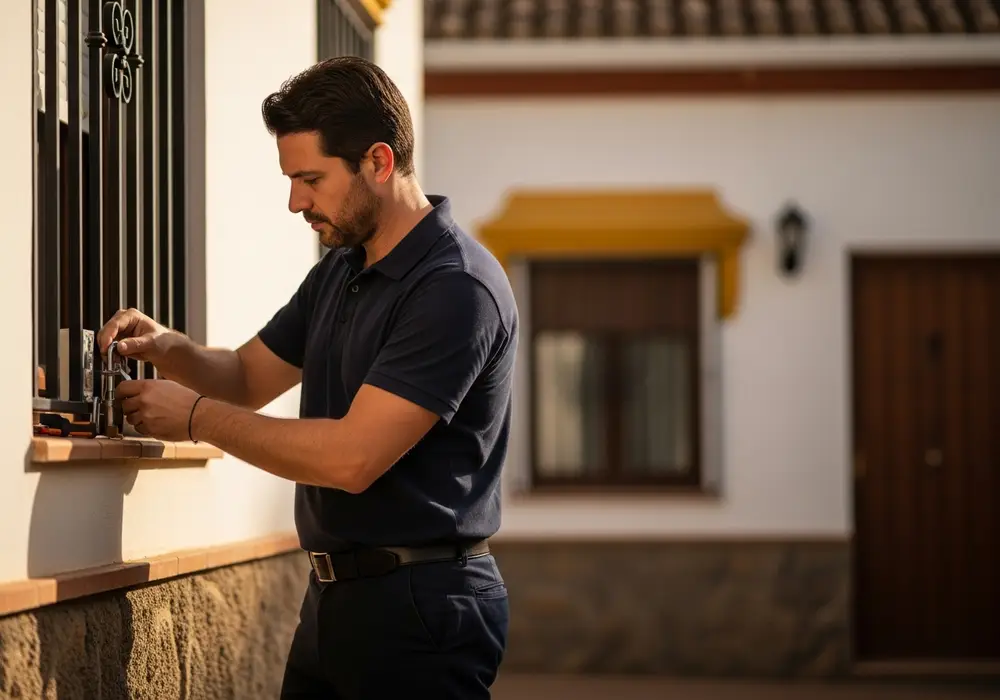 Cambio de cerradura completa en una casa baja de Valencina de la Concepción, Sevilla, realizado por Cerrajero KeySevilla